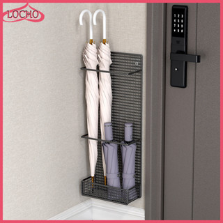 ร่มชั้นเก็บร่มประตูเครื่องมือที่มีประโยชน์เจาะฟรีติดผนังด้าม…