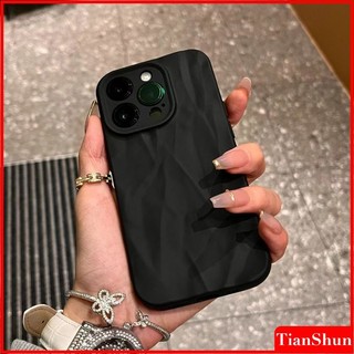 เคสโทรศัพท์ซิลิโคนเนื้อแมทหรู สัมผัสนุ่ม ป้องกันรอยพับและริ้วรอย ใช้ได้กับ iPhone 11 12 13 14 15 16 Pro Max X XS Max XR 7 8 Plus เคสนุ่มกันกระแทก ฝาครอบกันชน