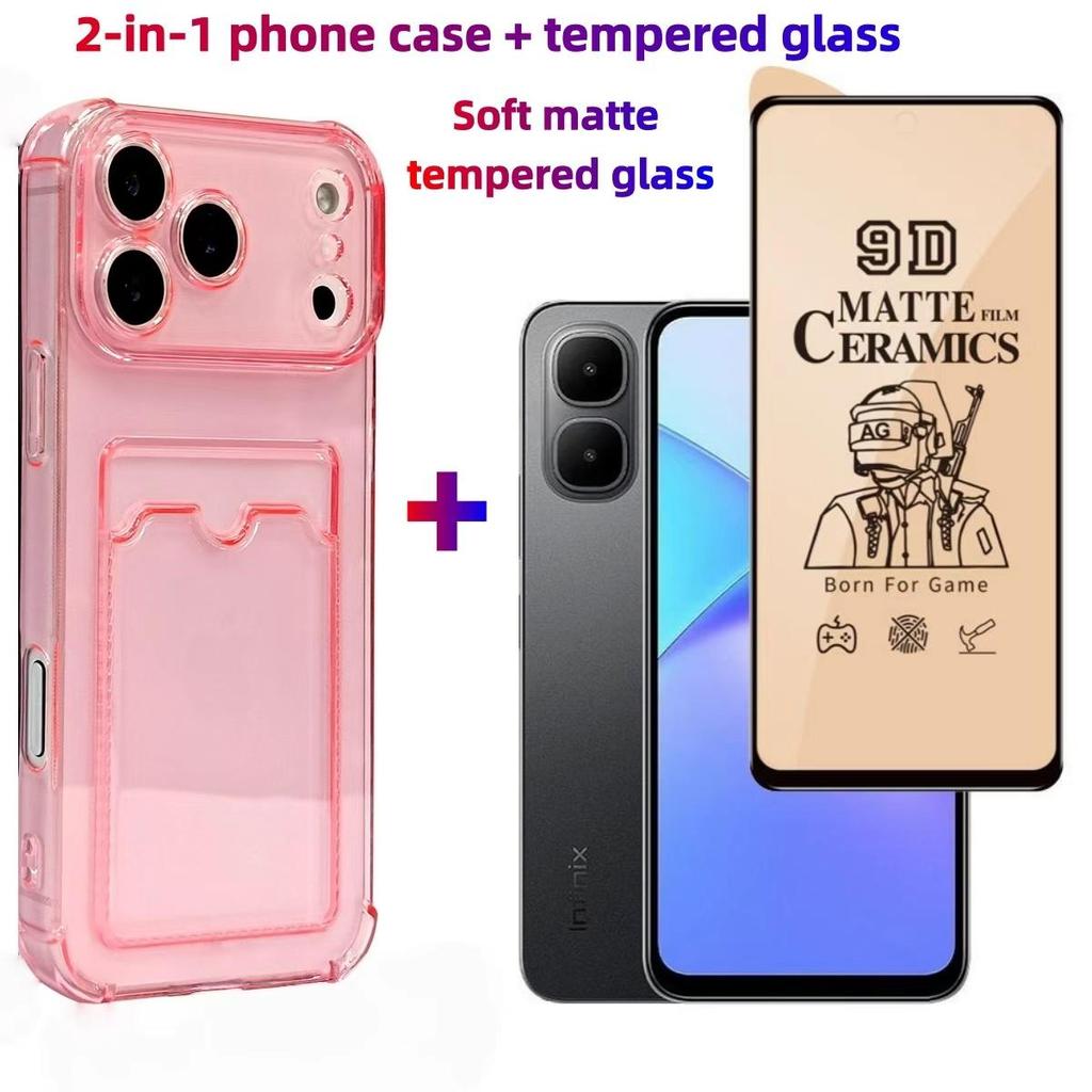 Tecno Spark Go 2 1S 1 2025 2024 2023 Tecno Spark 30C 20C 20 Pro 10C 10 Tecno Pop 9 8 Unbreakable Ultra-thin เซรามิค Frosted โทรศัพท์ป้องกันหน้าจอและเคสโทรศัพท์