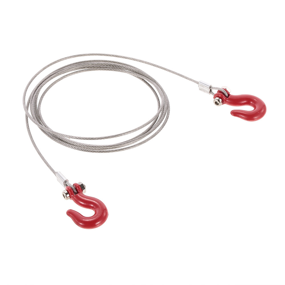 1/10 RC Trailer Hook Tow Chain Shackle สําหรับ Axial SCX10 TF2 Crawler Part