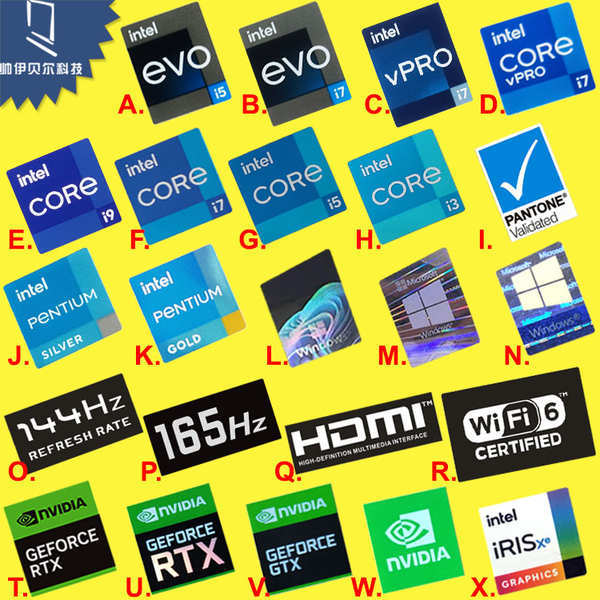 ใหม่ Original 13th Generation evo i5 i7 vpro สติกเกอร์ cpu i9 i3 HDMI แล็ปท็อปเดสก์ท็อปป้าย