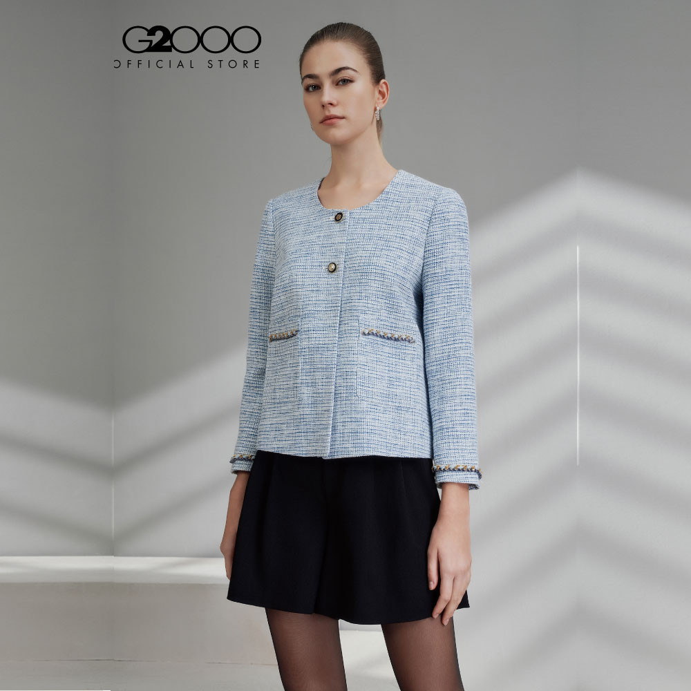 G2000 เสื้อแจ็คเก็ตสำหรับผู้หญิง Regular Fit รุ่น 5128301074 BLUE