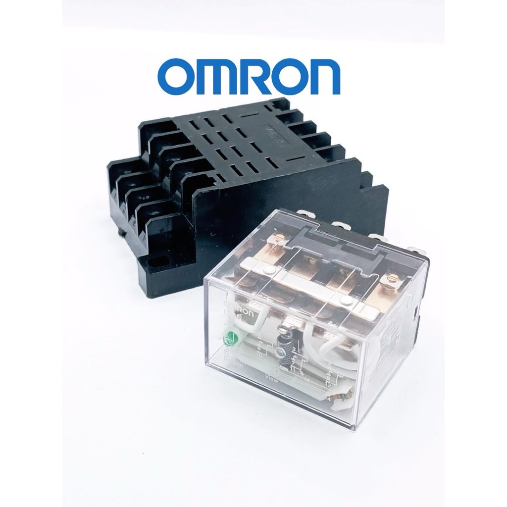 LY4 LY4N มีไฟ RELAY 12VDC , 12VAC, 24VDC,48vdc,24VAC,110v, 220VAC มีซ็อกเก็ตขายSocket งานด่วนส่งไว