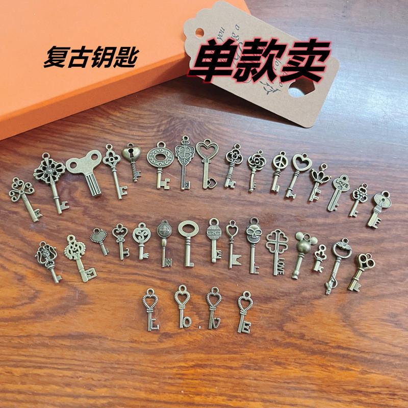 จี้ Retro Key Notebook จาก ZAKAA ทำจากโลหะสังกะสี สำหรับงานDIYและเป็นเครื่องประดับ