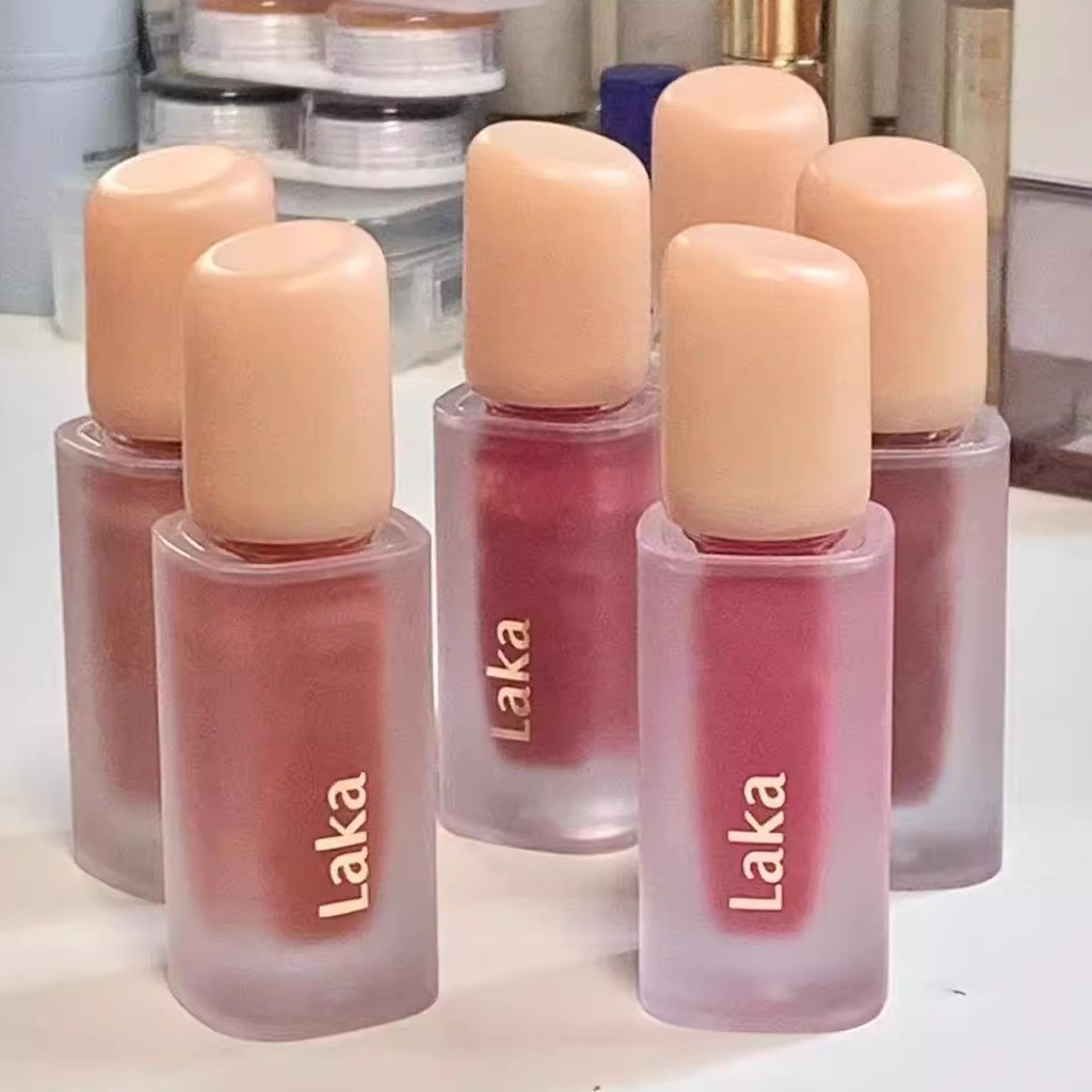 เกาหลี Laka Fruit Pearlescent FuttiGlam Moisturizing Juice Gloss Lip Glaze JellingNudeGloss