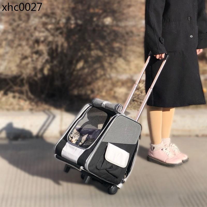 Cat Outing Trolley Cat Walking Trolley Pet Outing Bag Trolley Dog Outing Trolley Breathable Trolley 