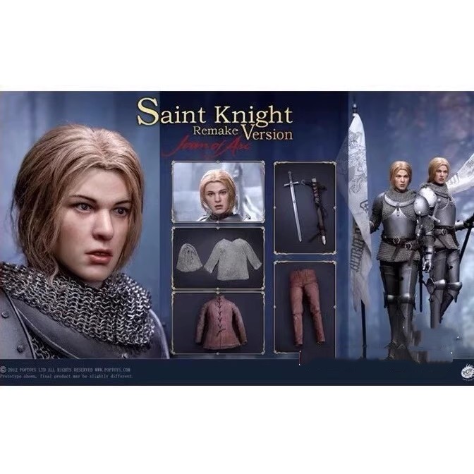 POPTOYS 1/6 Holy Maiden Knight Joan of Arc 2.0 EX047 Articulated Action Figure รุ่น