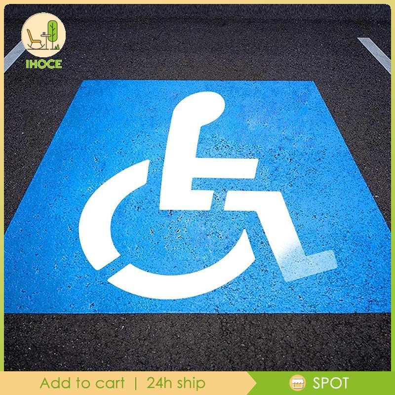 [Ihoce] Handicap ที่จอดรถลายฉลุซิลิโคนอเนกประสงค์ ความหนา 1 มม. เครื่องหมายแม่แบบ