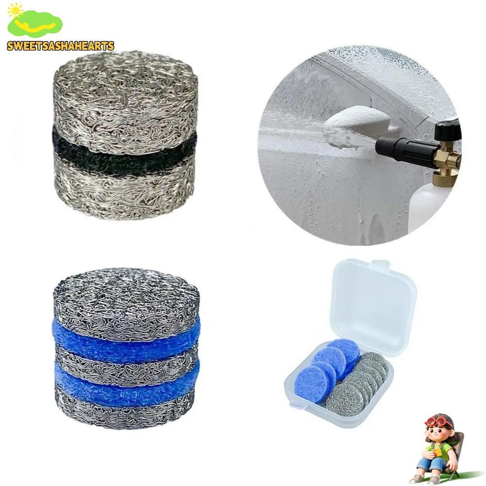 SWEETSASHA 1 ชิ้นเคล็ดลับหัวฉีด Orifice, Multi-layer 3000 PSI ตาข่ายหัวฉีดทนทานสําหรับเครื่องซักผ้าแรงดันสูง Richer Lather Snow Foam Lance อะไหล่โฟม Maker กรอง