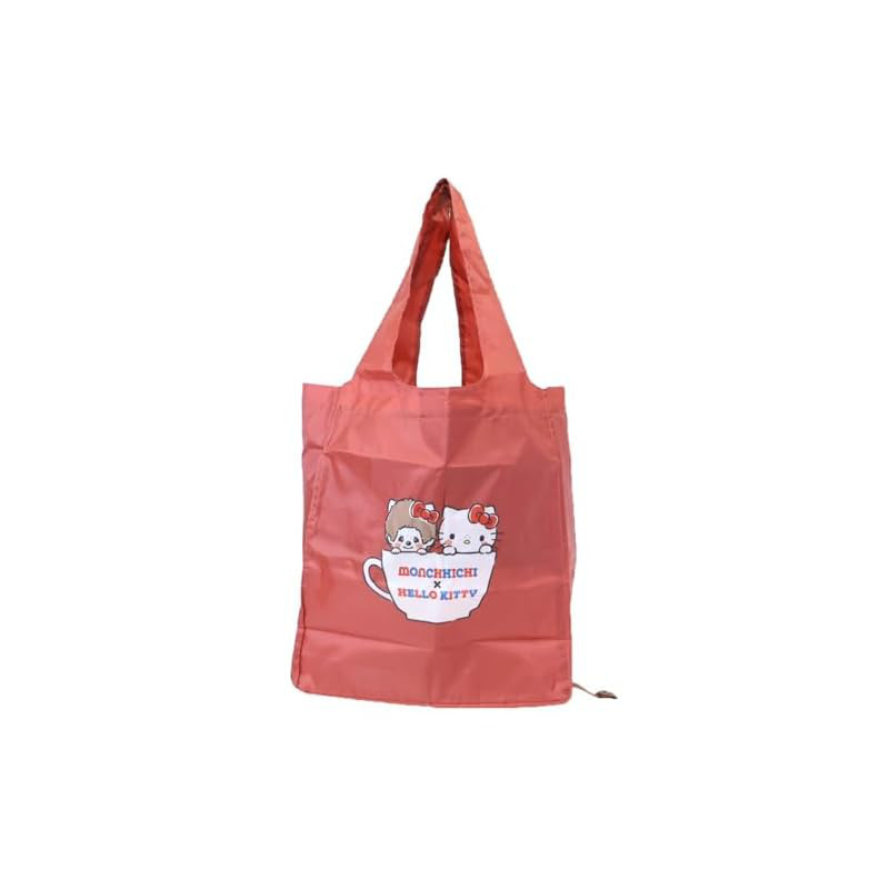 [Kamio Japan] Monchhichi x Hello Kitty [Shopping Bag] Eco Bag with Wide Base / Cup Sanrio