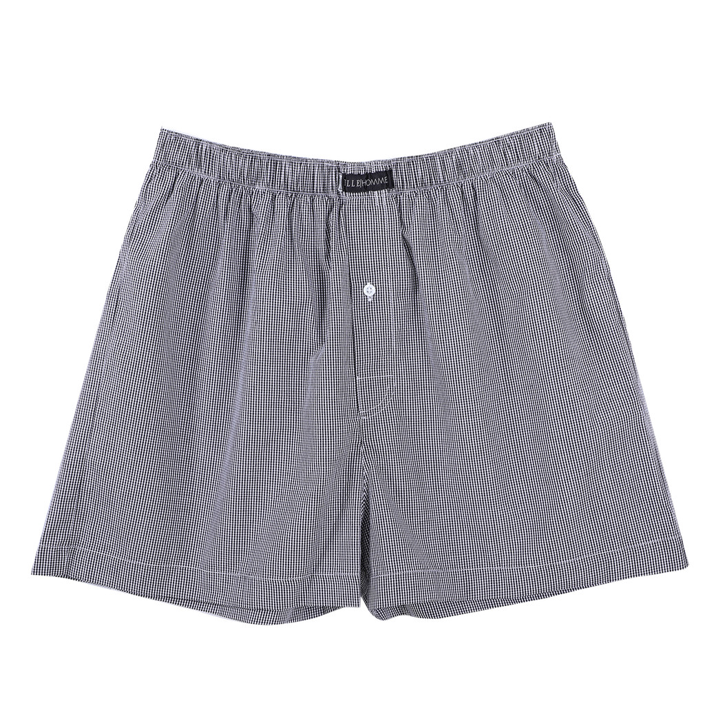 ELLE HOMME  BOXER ผ้าฝ้าย 100%  สีกรมท่า  ขอบเอวติดเนมแบรนด์  รุ่น - MKPX102