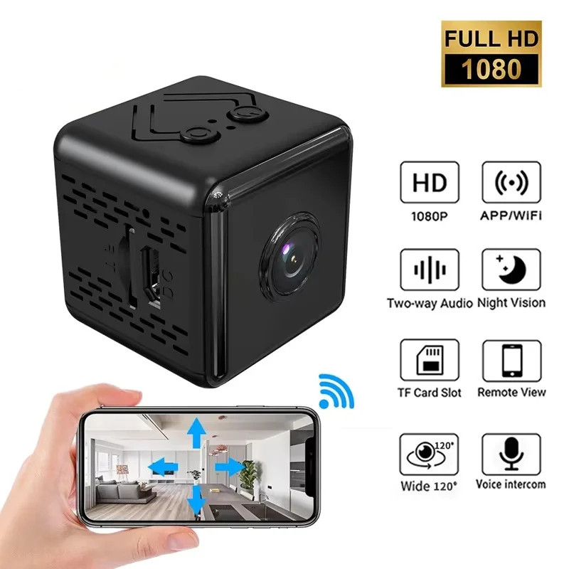 X6 Mini WiFi กล้อง Full HD 1080P Home Security กล้องวิดีโอ Night Vision Micro Cam การตรวจจับการเคลื่