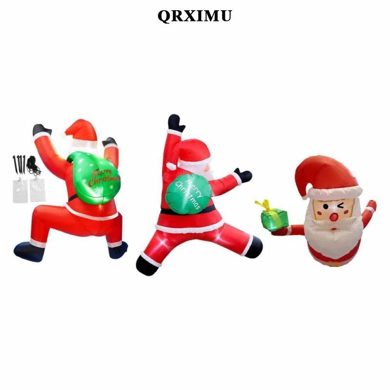 [Sharprepublic] 6ft Christmas Inflatable Santa Claus Decor ตกแต่งคริสต์มาส Giant Garden เทศกาลแปลกใหม่กลางแจ้งหน้าต่างฤดูหนาวปีนเขา Santa
