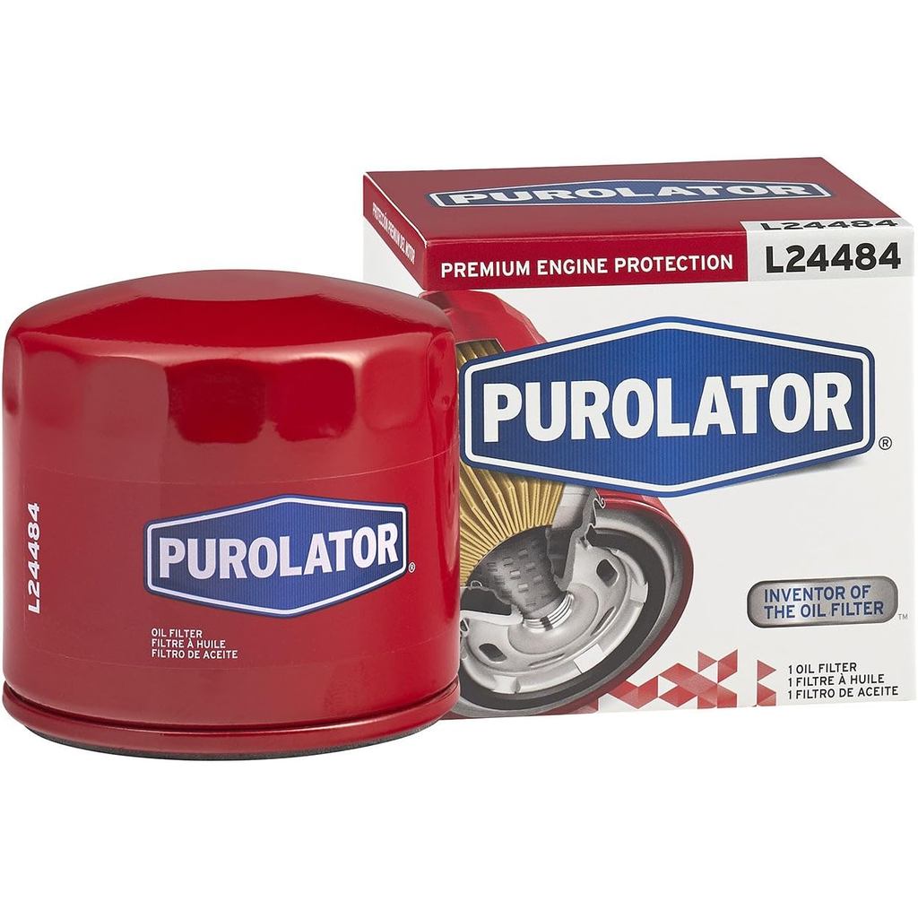 Puroator L24484 พรีเมี่ยมเครื่องยนต์ป้องกัน Spin On กรองน้ํามันใช้งานร่วมกับ 1988-1995 Acura Legend,