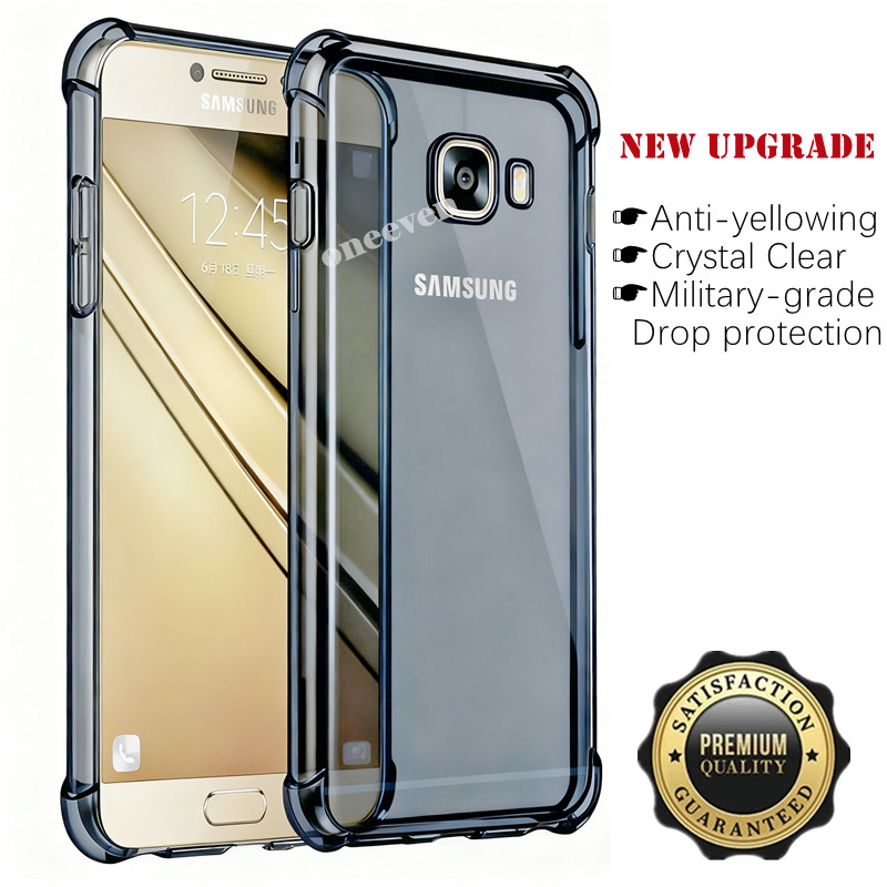 SAMSUNG สําหรับSamsung Galaxy C9 Pro 6.0 นิ้วSM-C9000 C900F C9008 C900Yซิลิโคนนุ่มโปร่งแสงสีดําJelly