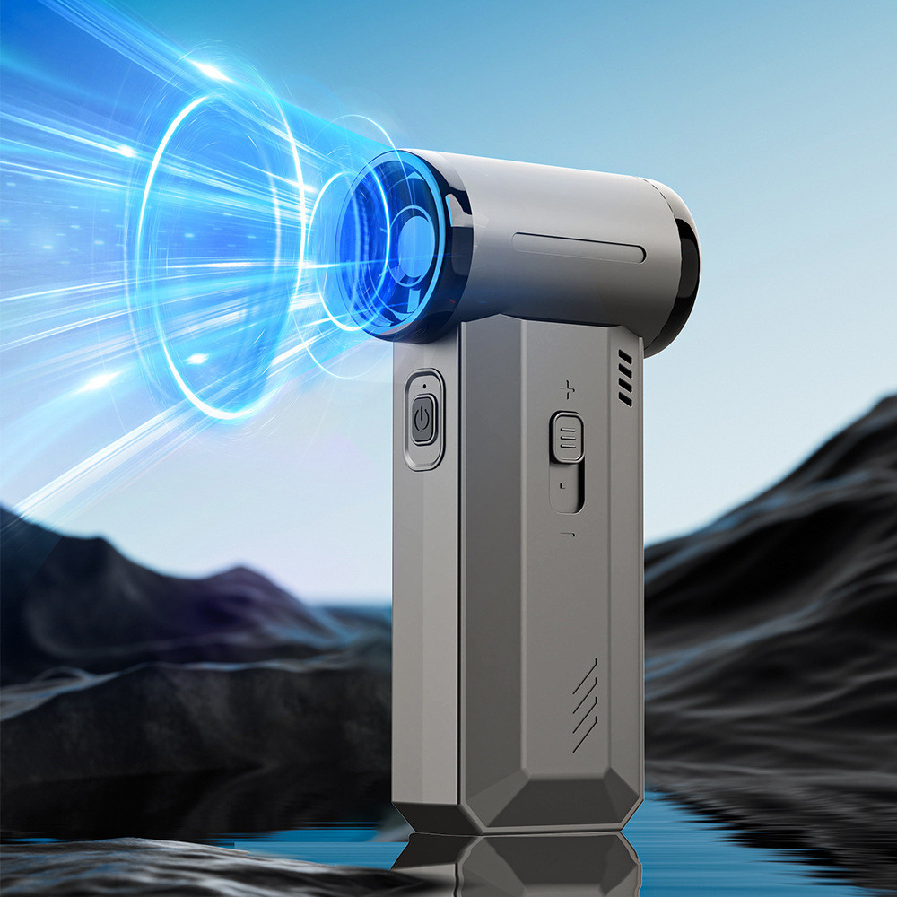 F72 พัดลมเทอร์โบรุนแรงความเร็วสูงพัดลมมือถือกลางแจ้งแบบพกพาชาร์จเครื่องเป่าผมรถเครื่องเป่าฝุ่นโรงงาน