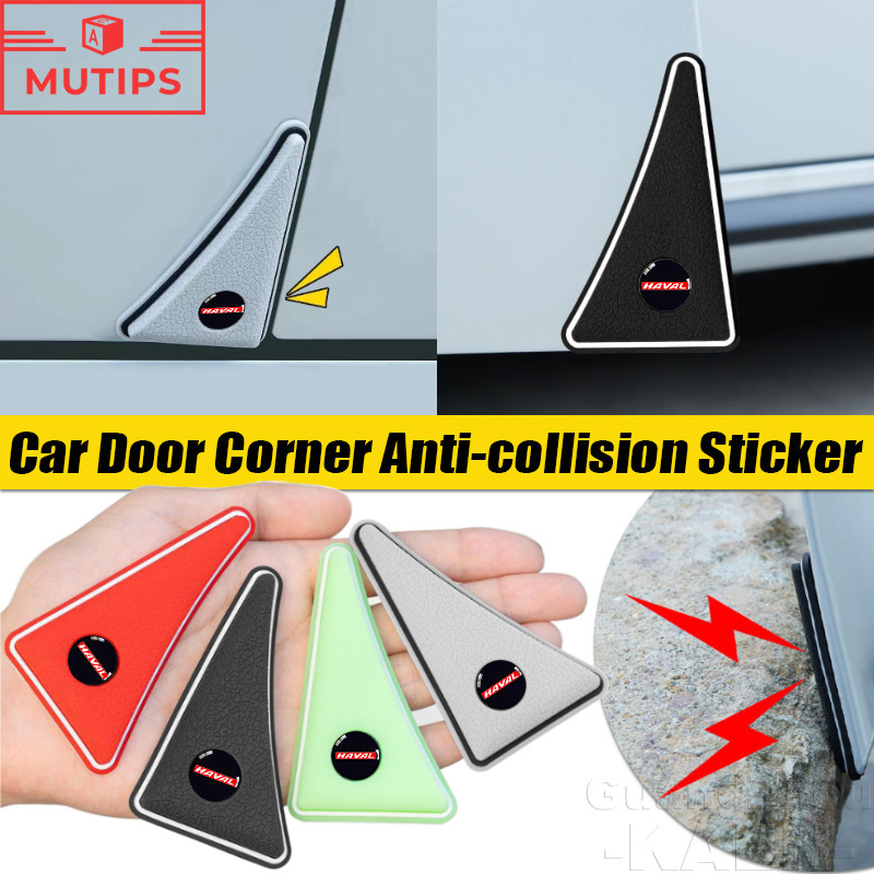 Haval 2 ชิ้น มุมประตูรถยนต์ สติกเกอร์ป้องกันการชนกัน ประตูขอบป้องกันรอยขีดข่วน ปกป้องกัน H6 Jolion S
