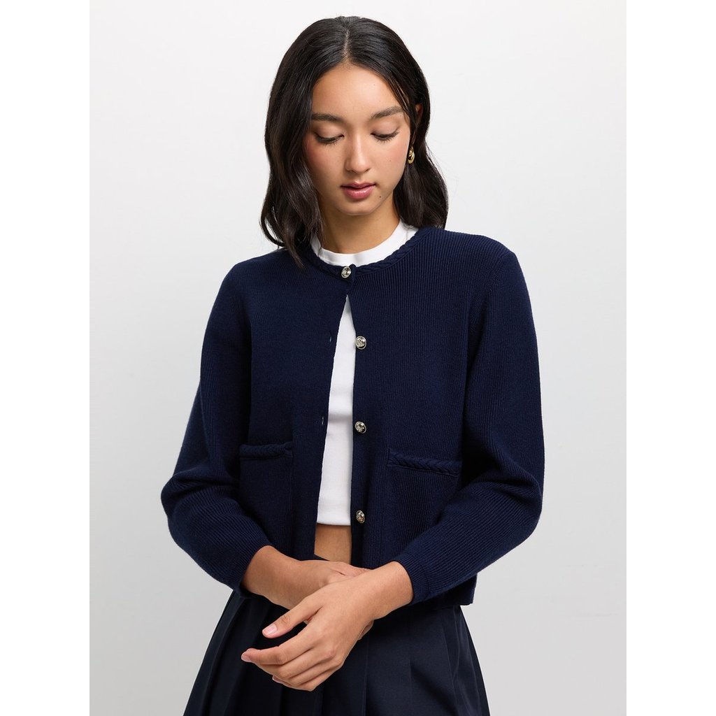 [Pomelo] คาร์ดิแกนผ้าถัก / Knit Cardigan