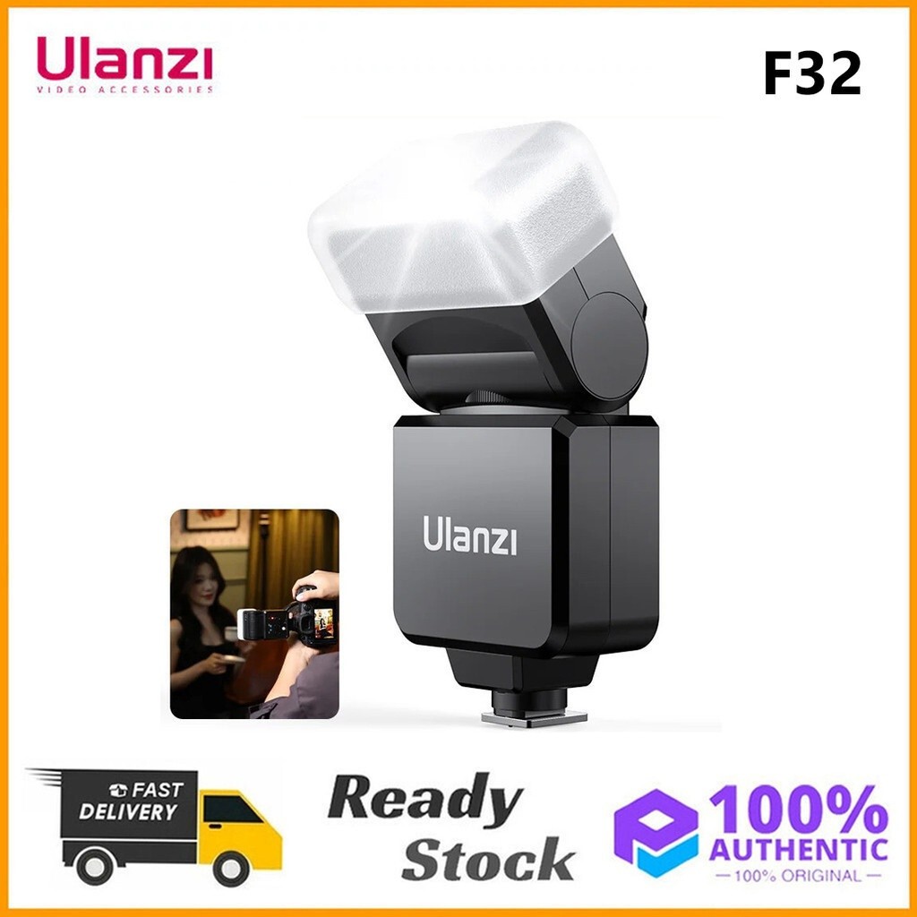 Ulanzi F32 Camera Flash Speedlite GN32 OnCamera Flash Light for Sony Canon Panasonic Olympus DSLR Ca
