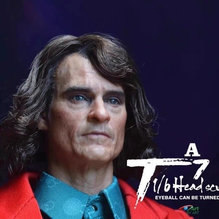 คลังสินค้าพร้อม BY-ART BY-T7 Joker Jequin Joker 1/6 Men Movable Eyeball Head แกะสลัก