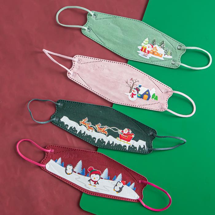 Fit-U 4D Prime+ Mask Christmas Edition Box - ผู้ใหญ่