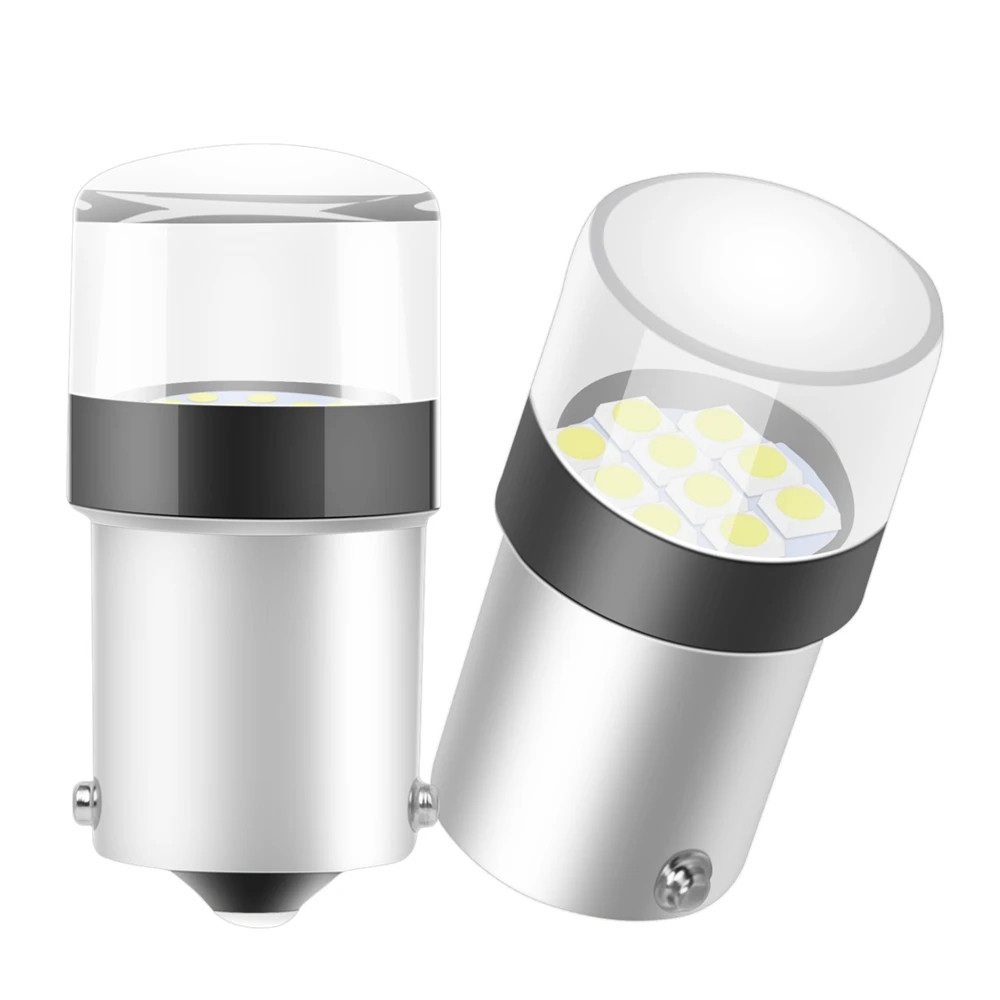 2PCS R5W LED R10W หลอดไฟ LED 1156 P21W BA15S RY10W BAU15S 1157 P21/5W BAY15D รถไฟเบรครถจักรยานยนต์หม