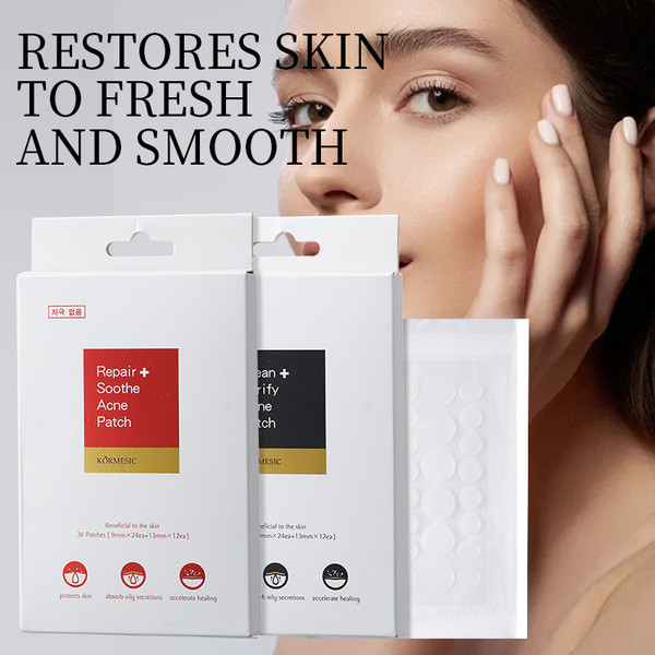 แผ่นแปะสิว bk แผ่นแปะสิว KORMESIC ทําความสะอาดสติกเกอร์สิวบริสุทธิ์สติกเกอร์สิวบํารุงผิวหน้าผู้ผลิตก