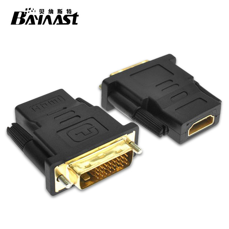 DVI Male to HDMI Female Adapter Computer dvi Male 24+1 to hdmi Female HD Adapter◈◐～＆.