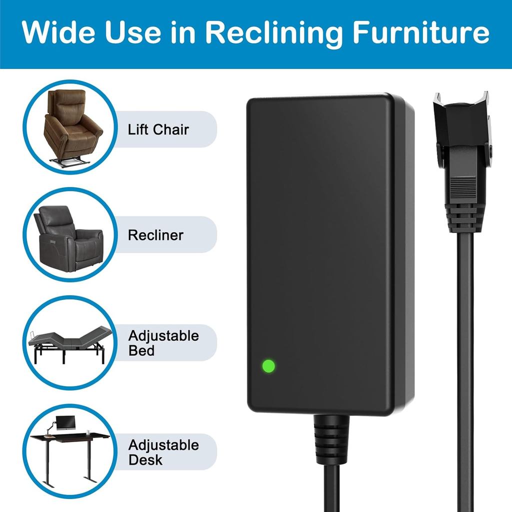 Recliner Power Supply, Model ZB-H290020A-C ZBPOWER AC/DC Switching Power Supply Transformer 29V 2A A