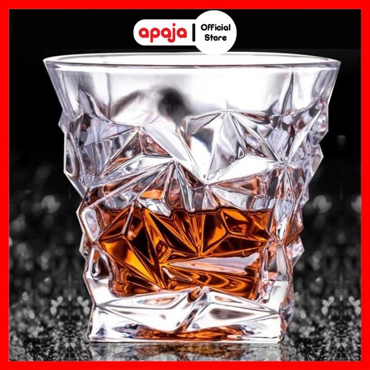 Apaja Whisky Cocktail Crystal Diamond Rock Glass 300ml - YJ103