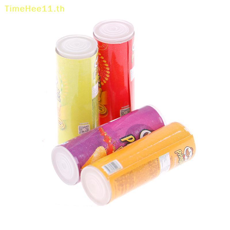 TimeHee 4 ชิ้น/เซ็ต 1:12 บ้านตุ๊กตาจิ๋วมันฝรั่งทอดขวดอุปกรณ์บ้านตุ๊กตา TH