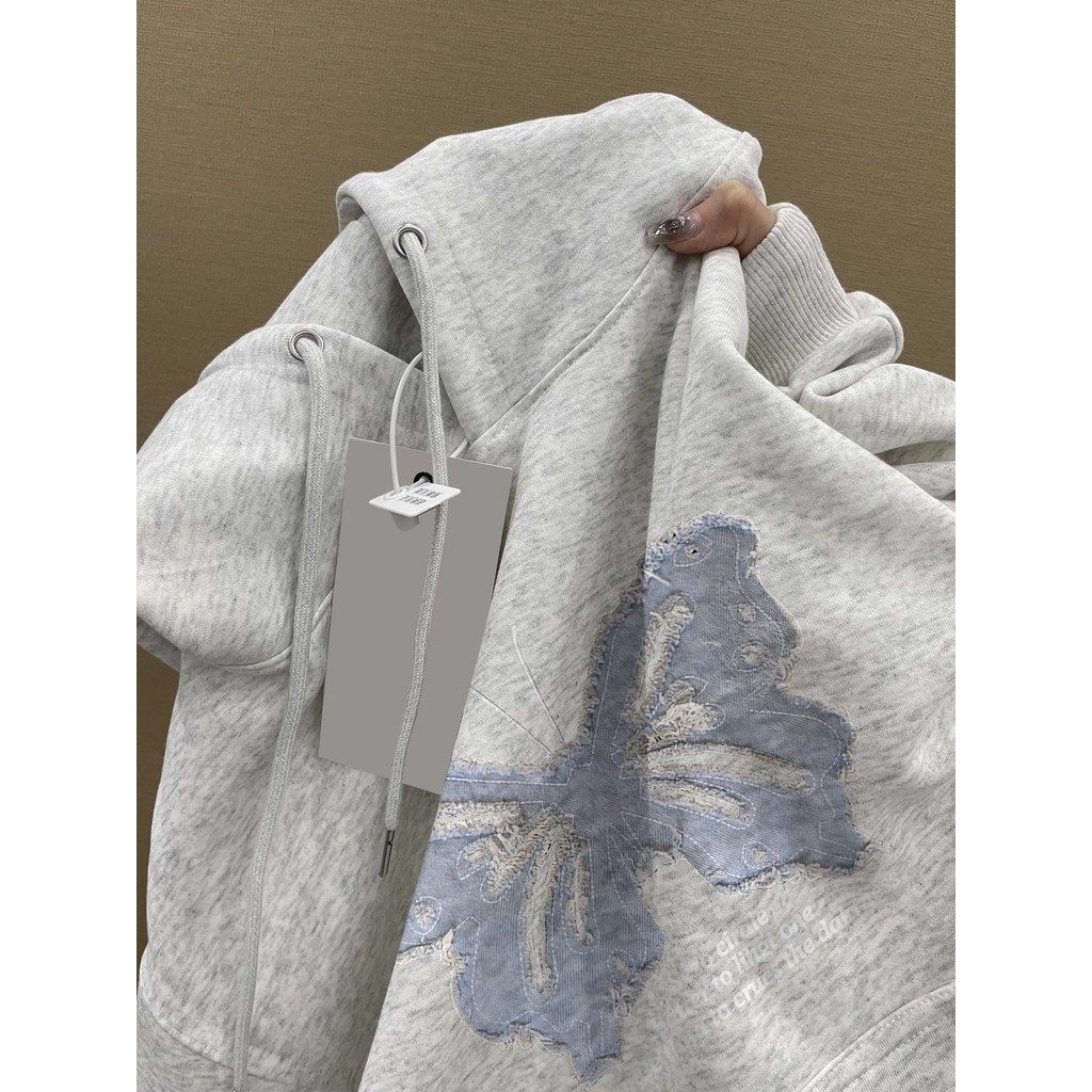 ผีเสื้อพิมพ์หลวม Bf สไตล์ขี้เกียจ Hoodiegt888.vn20251104052319