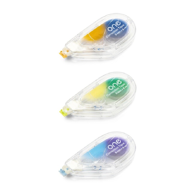ONE เทปลบคำผิด 5มม.x8ม. รุ่น TG-B888 คละสี