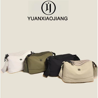 กระเป๋าสะพายข้าง เรียบง่าย สีพื้น กระเป๋าสตรี สไตล์ลำลอง ความจุมาก หลายช่อง กระเป๋าสะพายไหล่