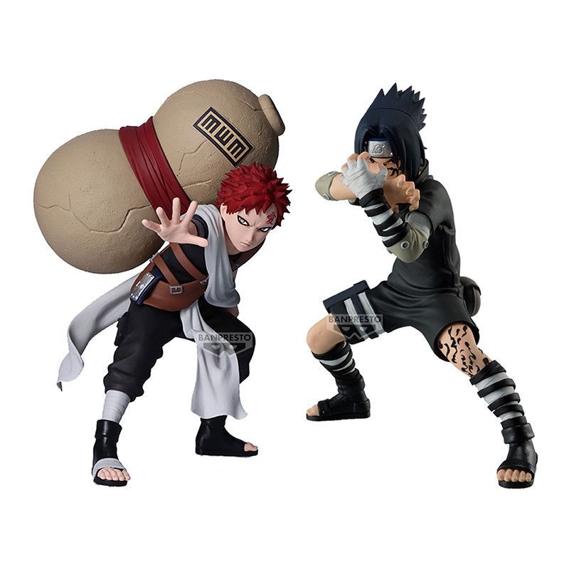 โรงงานแว่นตา Bandai Naruto VS Gaara Sasuke Static Scenery Figure ประมาณ 12-14 ซม.