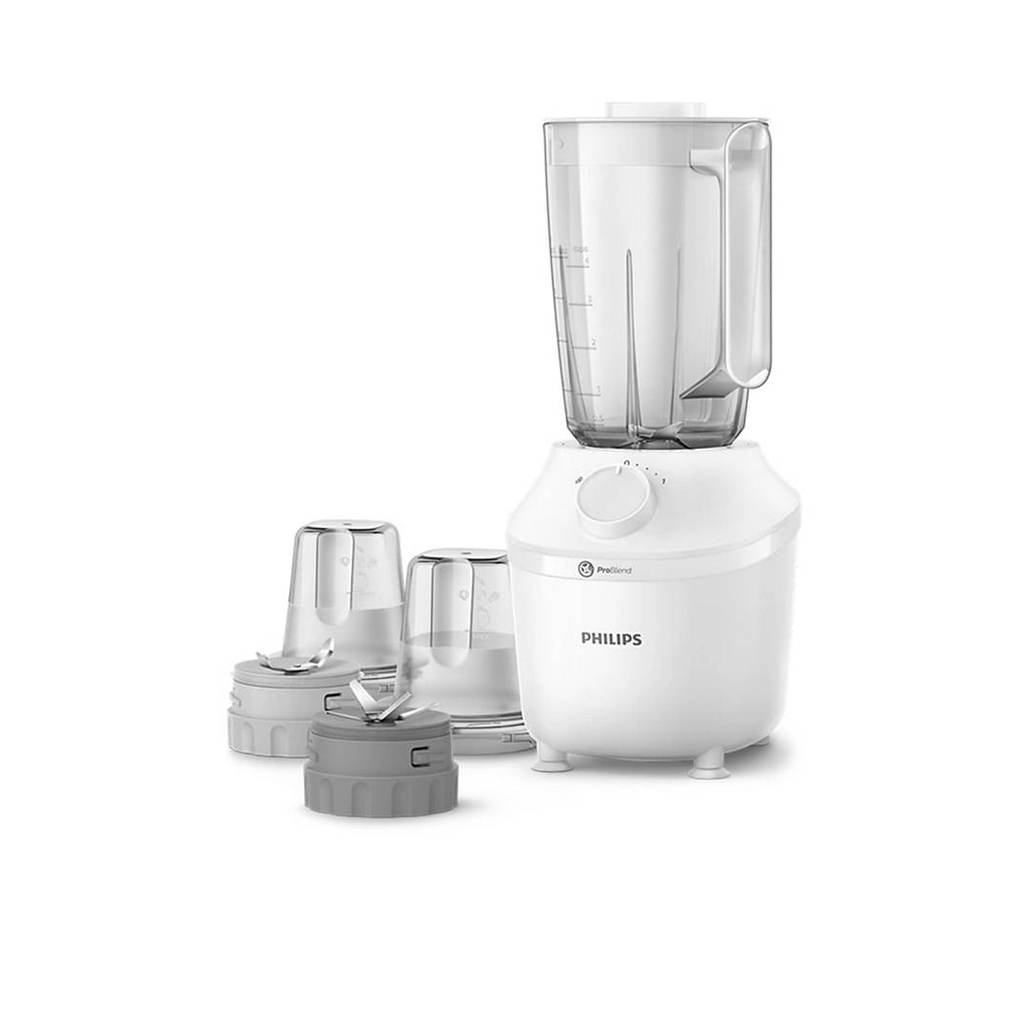 PHILIPS - White Philips 3000 Series Blender HR2041/30 {