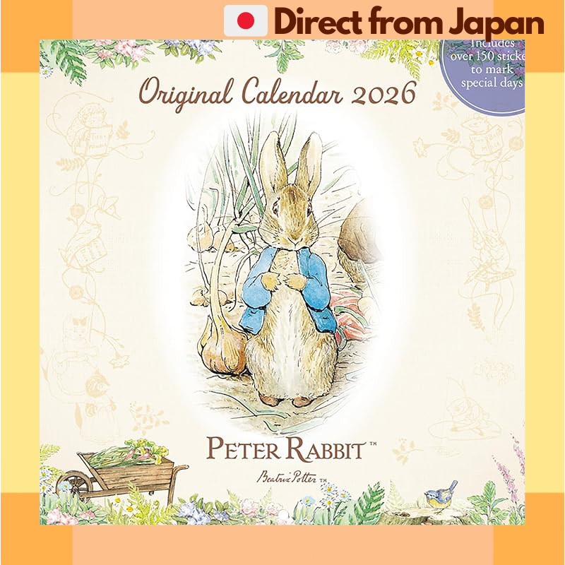 Peter Rabbit 2026 Wall Calendar Gakken Staful AM15038 [Japan Shipped]