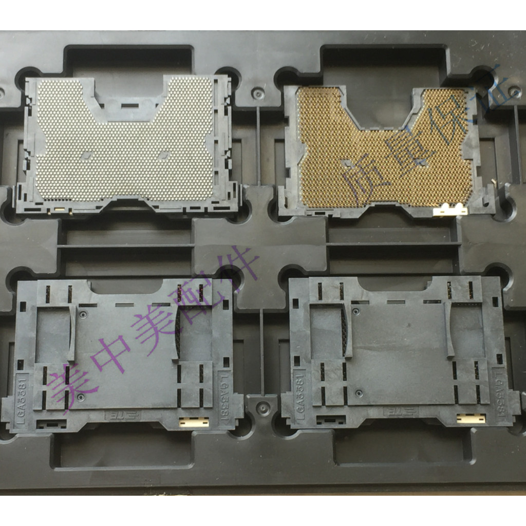 TE เดิมนําเข้า LGA3381 ฐานซ็อกเก็ตสล็อตพร้อมดีบุกขั้วต่อ LGA 3381