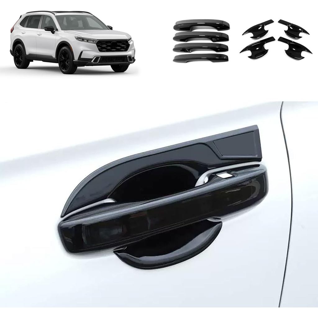ฝาครอบมือจับประตูด้านนอกเข้ากันได้กับ Honda New CRV CR-V 2023 2024 2025 มือจับประตูชามฝาครอบ Trims อ