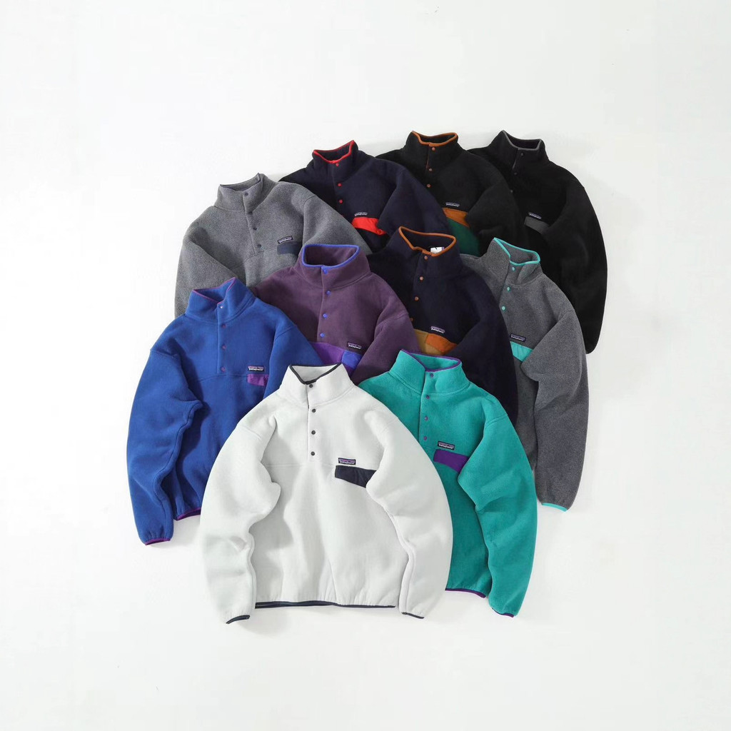 IW4E Patagonia Limited Edition Color Polar Fleece Fleece Jacket Stand Collar Pullover Warm Sweatshir