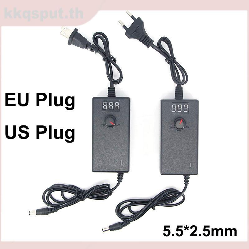 ปรับอะแดปเตอร์จ่ายไฟ AC เป็น DC 3V-12V 2a 3V 5V 6V 9V 12V 1A 2A 220V t พร้อมหน้าจอแสดงผล LED THK2