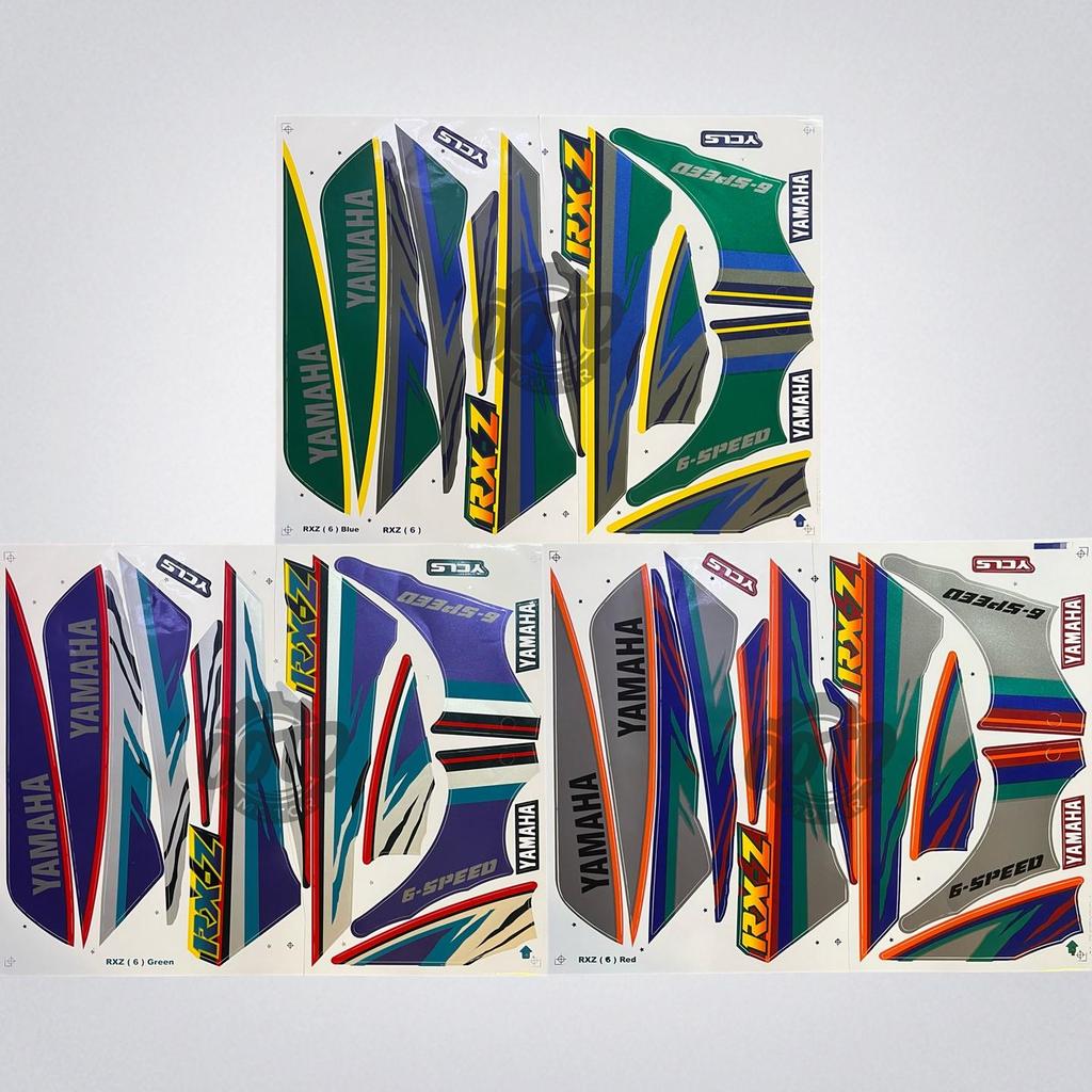 Yamaha Rxz (6) Motor Stiker Body Cover Sticker Stripe Automotive Motorcycle