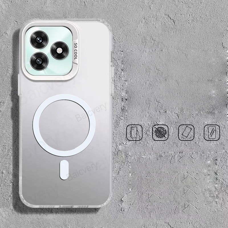 ฝาครอบ IMD สีสันสําหรับ Honor X5D Plus / Honor X5C Plus / Honor X5B Plus พร้อมเคสสติกเกอร์แม่เหล็ก