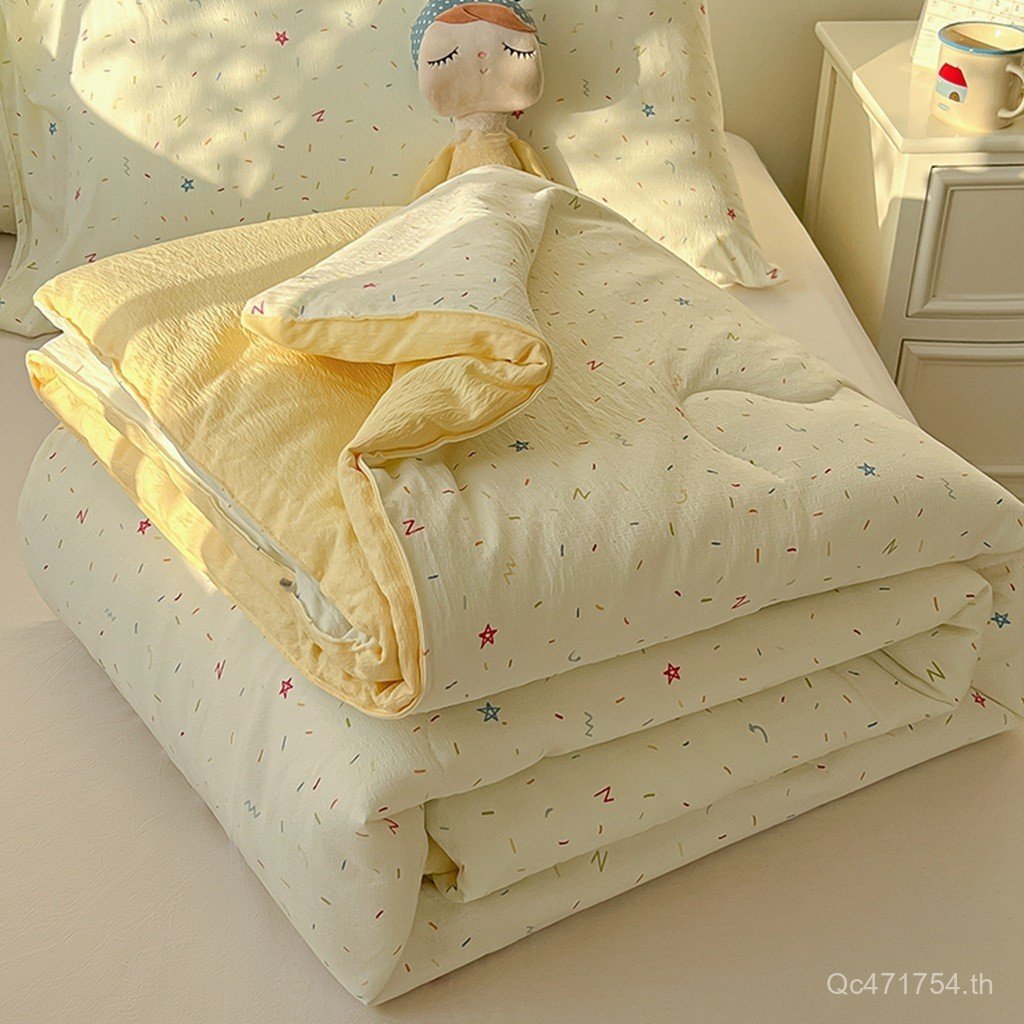 เครื่องปรับอากาศ Fresh Summer Nude Sleeping Cloud-Feeling Cotton Thin Quilt Pure Cotton Class A Summ