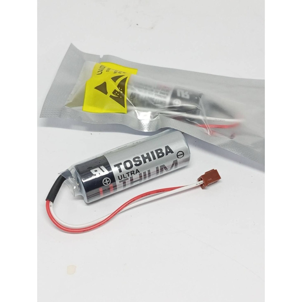 LITHIUM BATTERY ER17500V/3.6V แบตเตอรี่ปลั๊กสั้นน้ำตาล LITHIUM BATTERY ER17500V/3.6V Newแท้