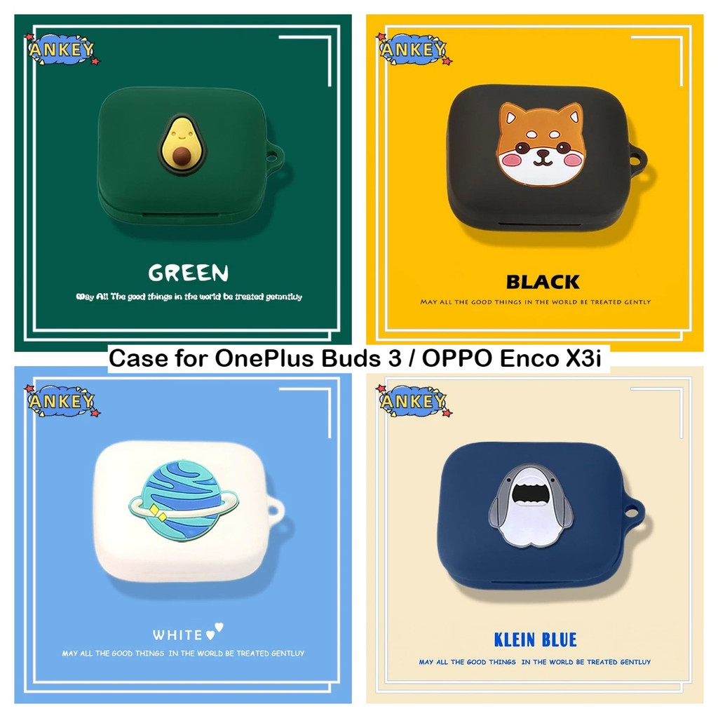for OPPO Enco X3i Protective silicone Cute Cartoon Covers OnePlus Buds 3 Bluetooth Earphone Shell He