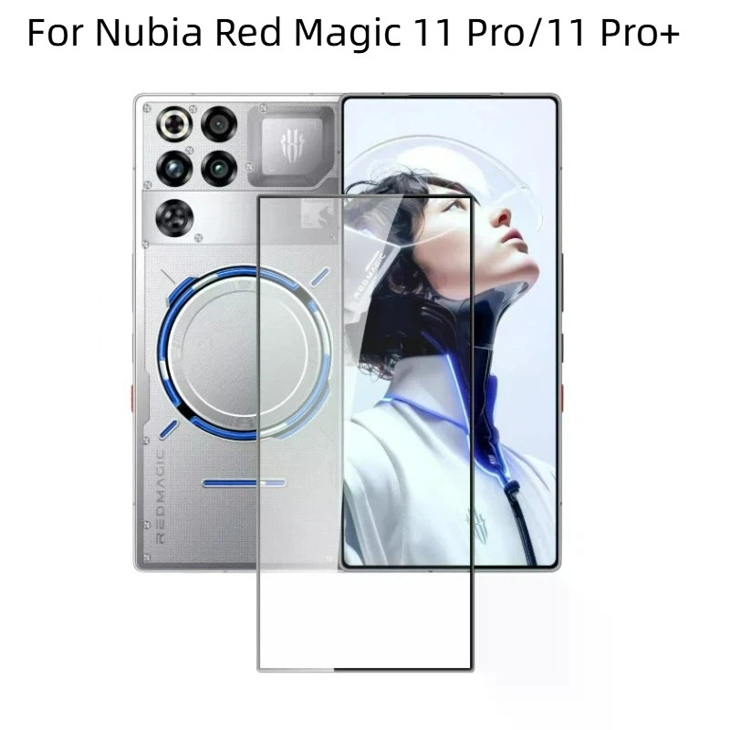 สําหรับ ZTE Nubia Red Magic 11 Pro + 11 Pro 10 10Pro 10S Pro + RedMagic 11 Pro Plus 10 Air 9H HD กระจกนิรภัยป้องกันหน้าจอเต็มรูปแบบป้องกันฟิล์ม