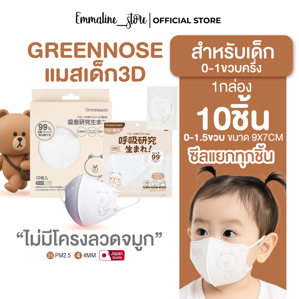 Greennoseแมสเด็กเล็ก0-2ขวบ