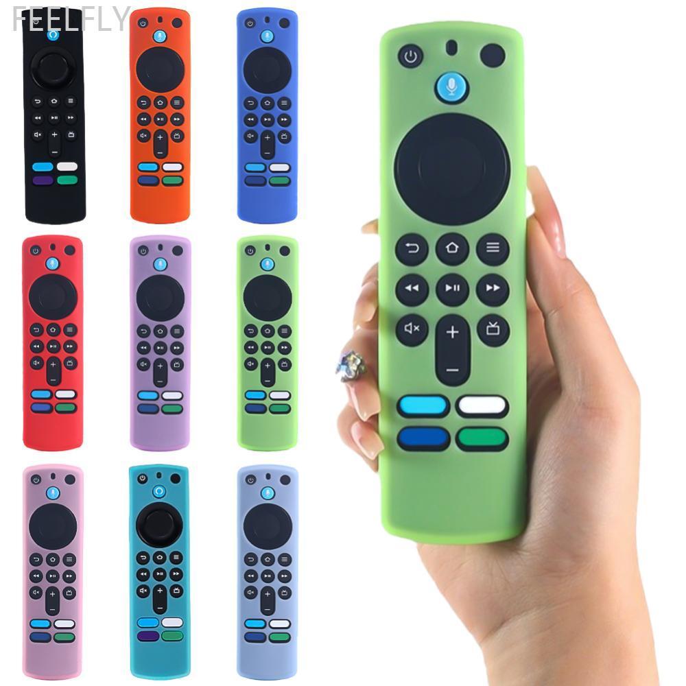 FEELFLY เปลี่ยนสําหรับ Fire TV Stick (3rd Gen) L5B83G กันกระแทกรีโมทคอนโทรลซิลิโคนป้องกันกรณี I4T6