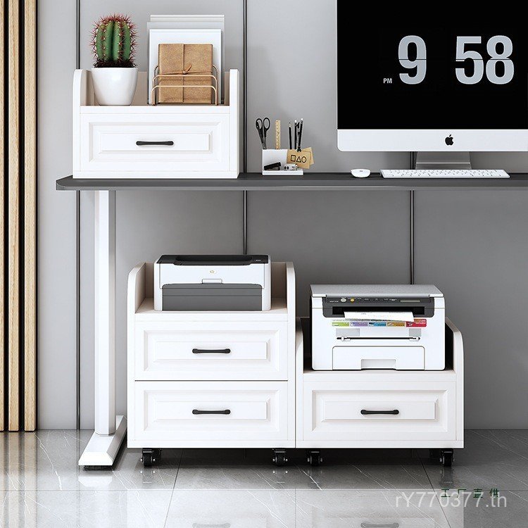 การจัดเก็บการจัดเก็บตารางตู้เก็บเอกสารเงียบสไลด์ลิ้นชักตู้สํานักงานชั้นวางเครื่องพิมพ์คณะกรรมการหลาย